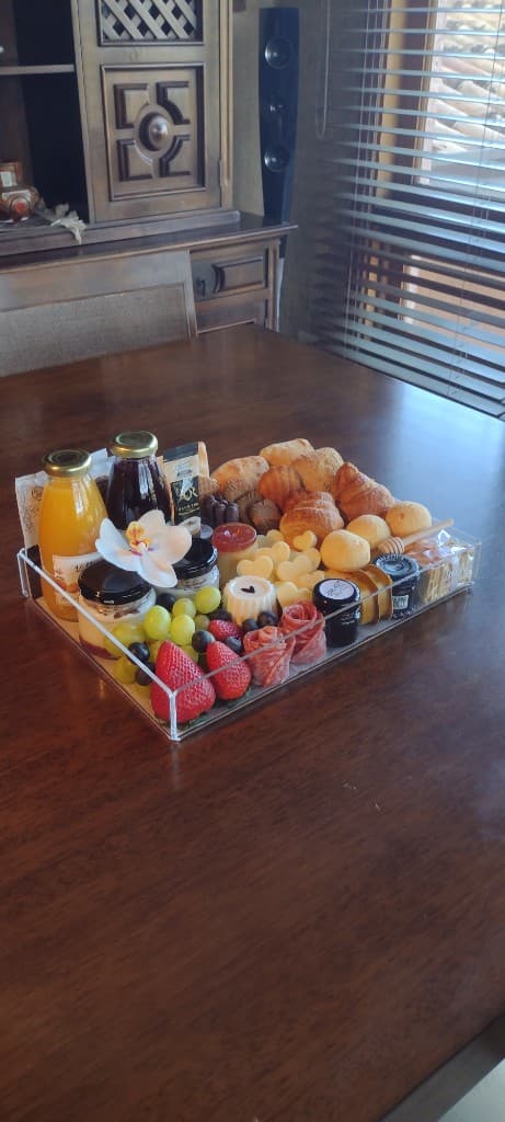 Box de Acrílico café da manhã